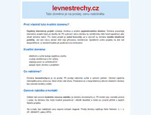 Tablet Screenshot of levnestrechy.cz